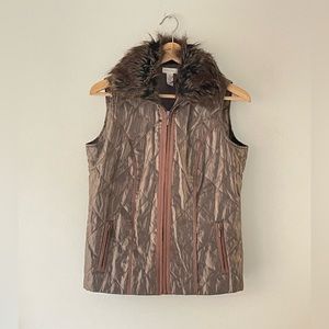 Chico's Quilted Shine Vest